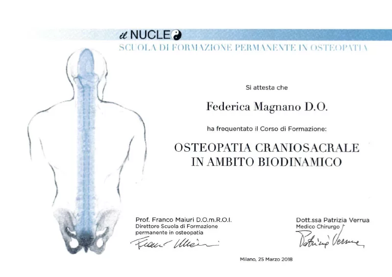Osteopatia Craniosacrale in ambito biodinamico
